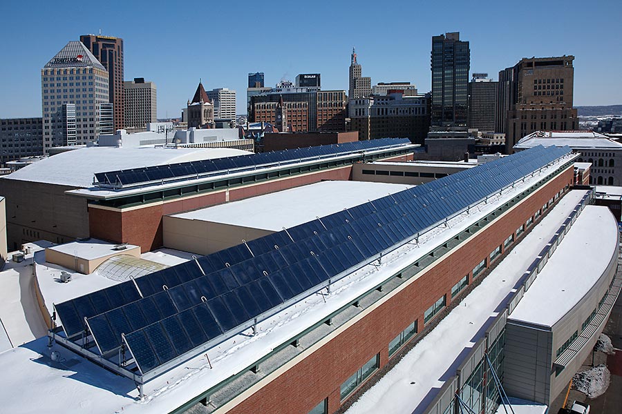 RiverCentre Solar Collectors